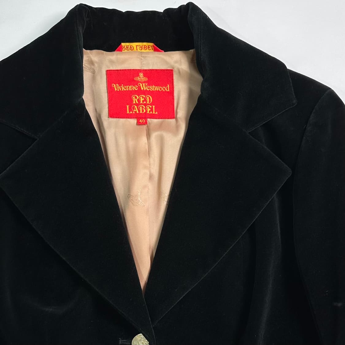 비비안웨스트우드 블랙 벨벳 블레이저 자켓 상품이미지3