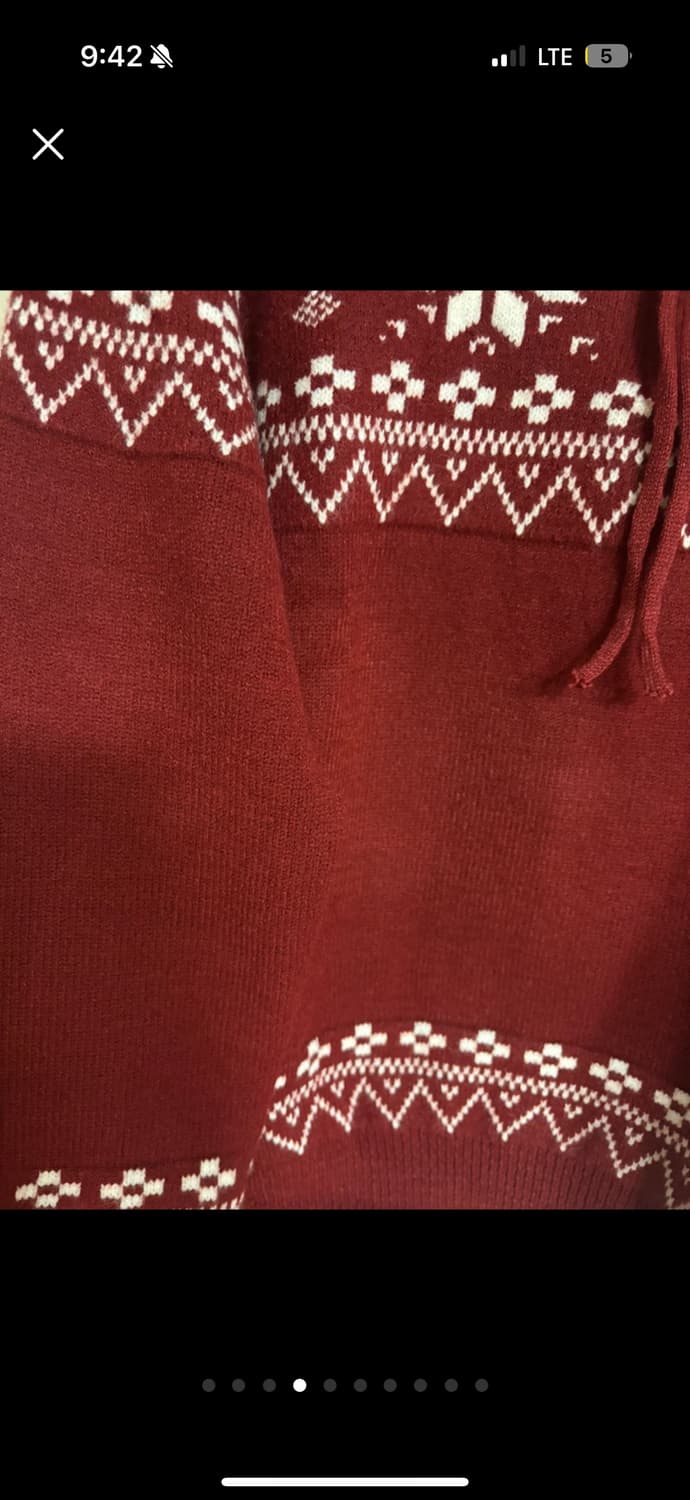 새상품) 노르딕 패턴 하프니트집업 상품이미지4