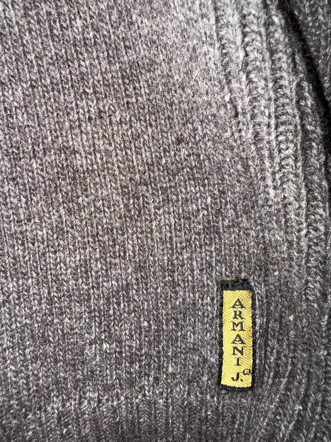 Armani jeans 2001 rib knit zip 상품이미지3