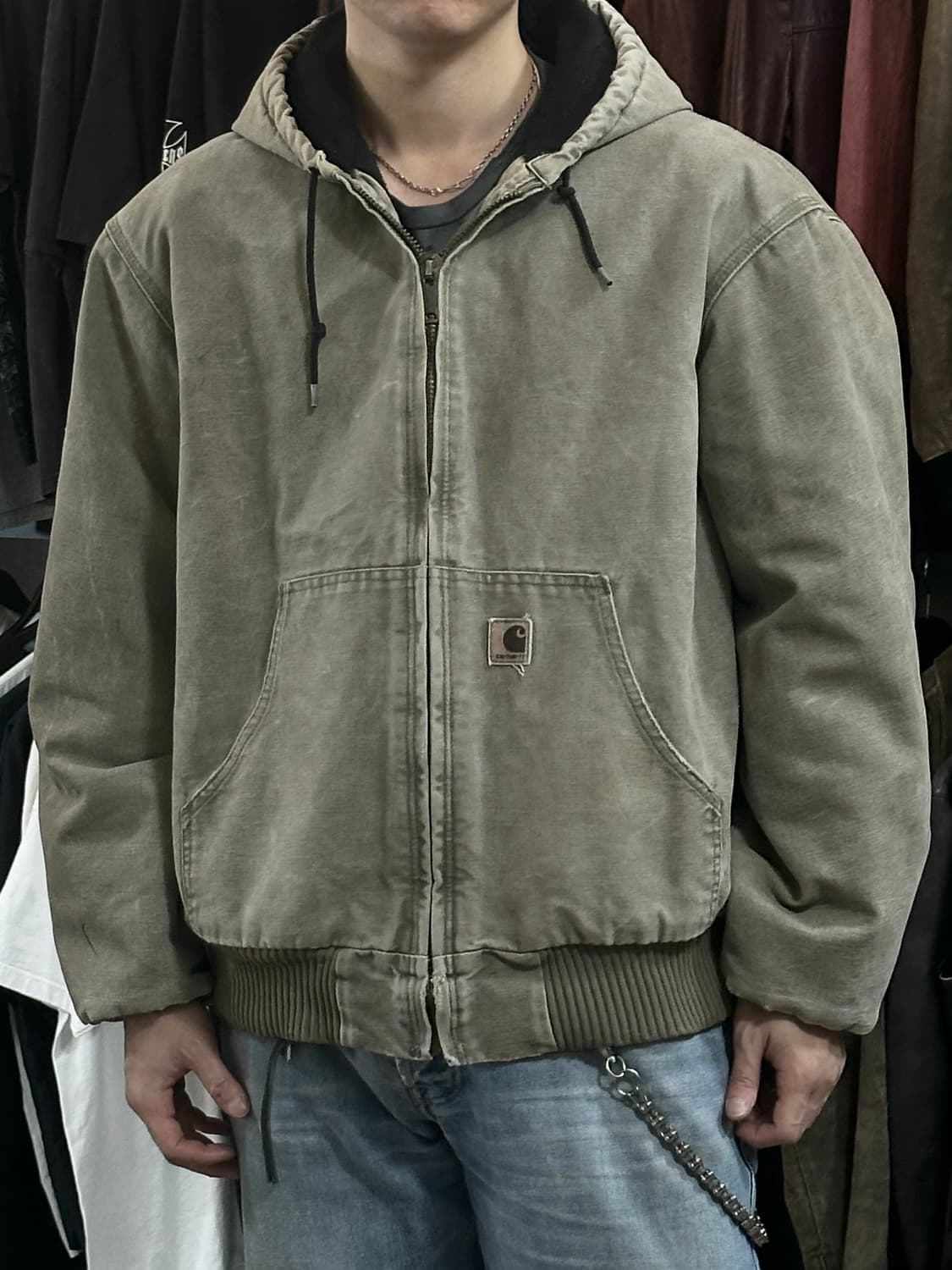 00's OG 칼하트 J130 액티브 자켓 칼하트 DES 후드자켓 상품이미지10