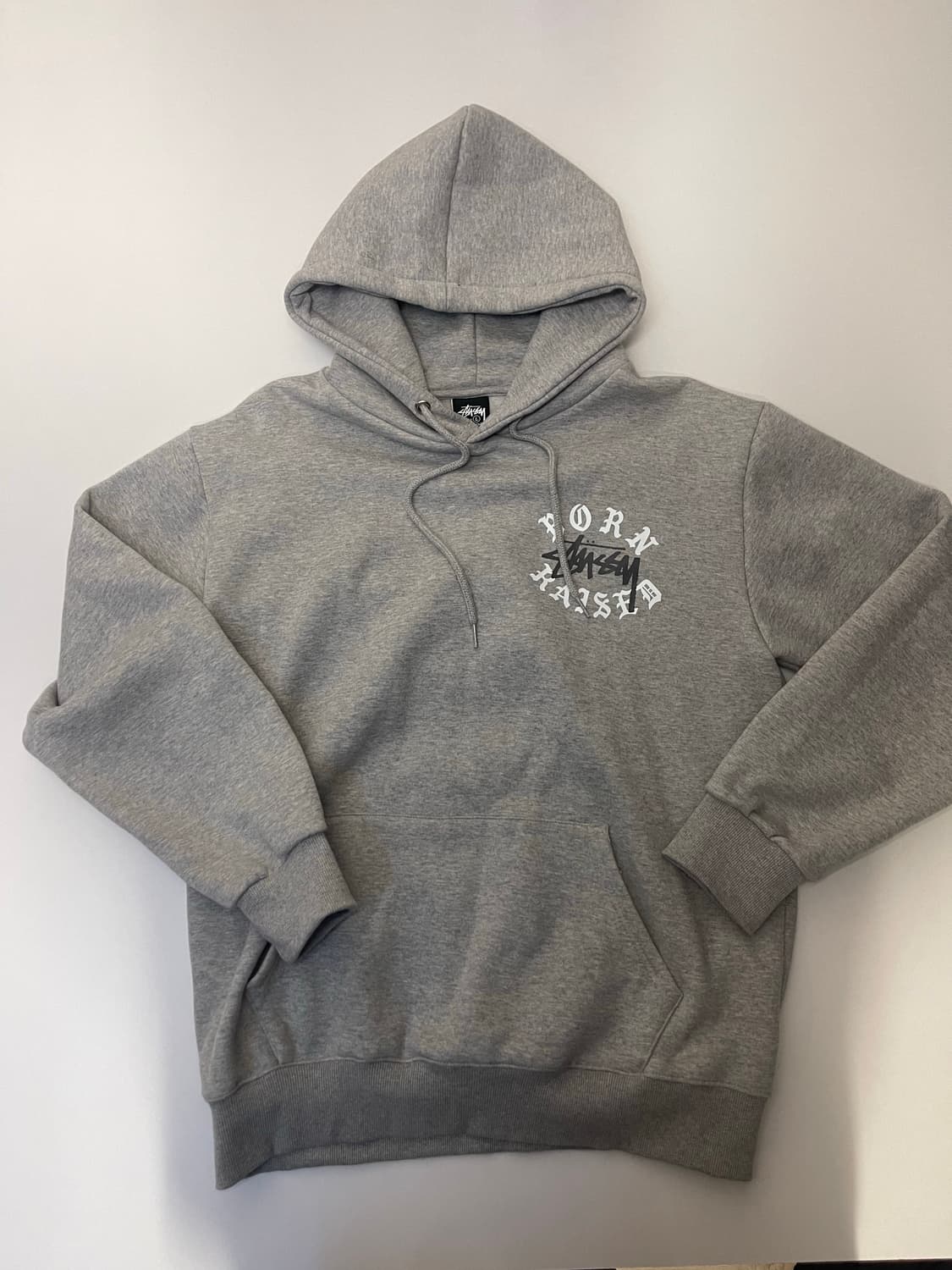 스투시 Born Raised 후드티 L 회색 상품이미지2