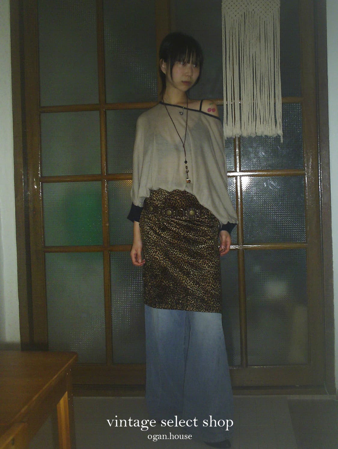 vintage leopard velvet skirt[Ray BEAMS] 상품이미지2