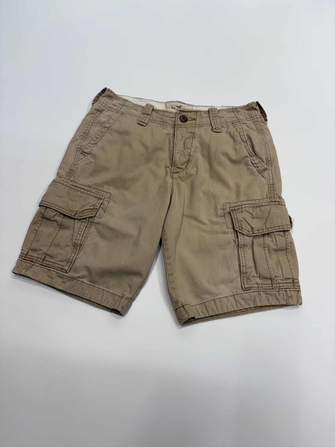 Hollister 아베크롬비 홀리스터 베이지 카고 반바지 상품이미지1