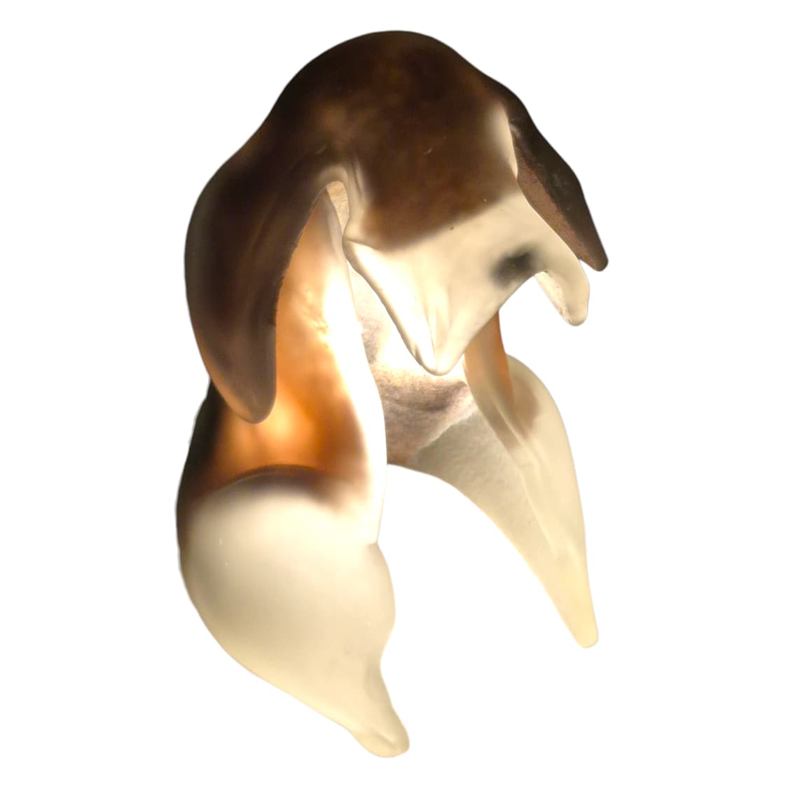 70s 이와타 샌드블라스트 불투명 대형 강아지 램프 상품이미지3