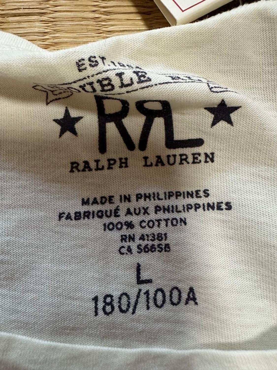 RRL 더블알엘 더블알엘 U.S.-R.R.L. 뉴욕 그래픽 반팔티 화이트 상품이미지3