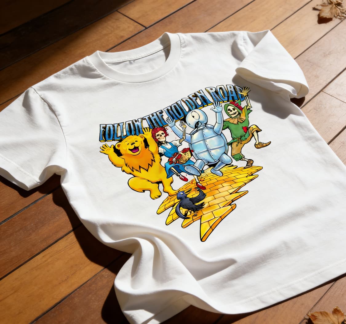 [새상품 L사이즈] 오즈의 마법사 커스텀 반팔 (레트로 귀여운 캐릭터 디 상품이미지3