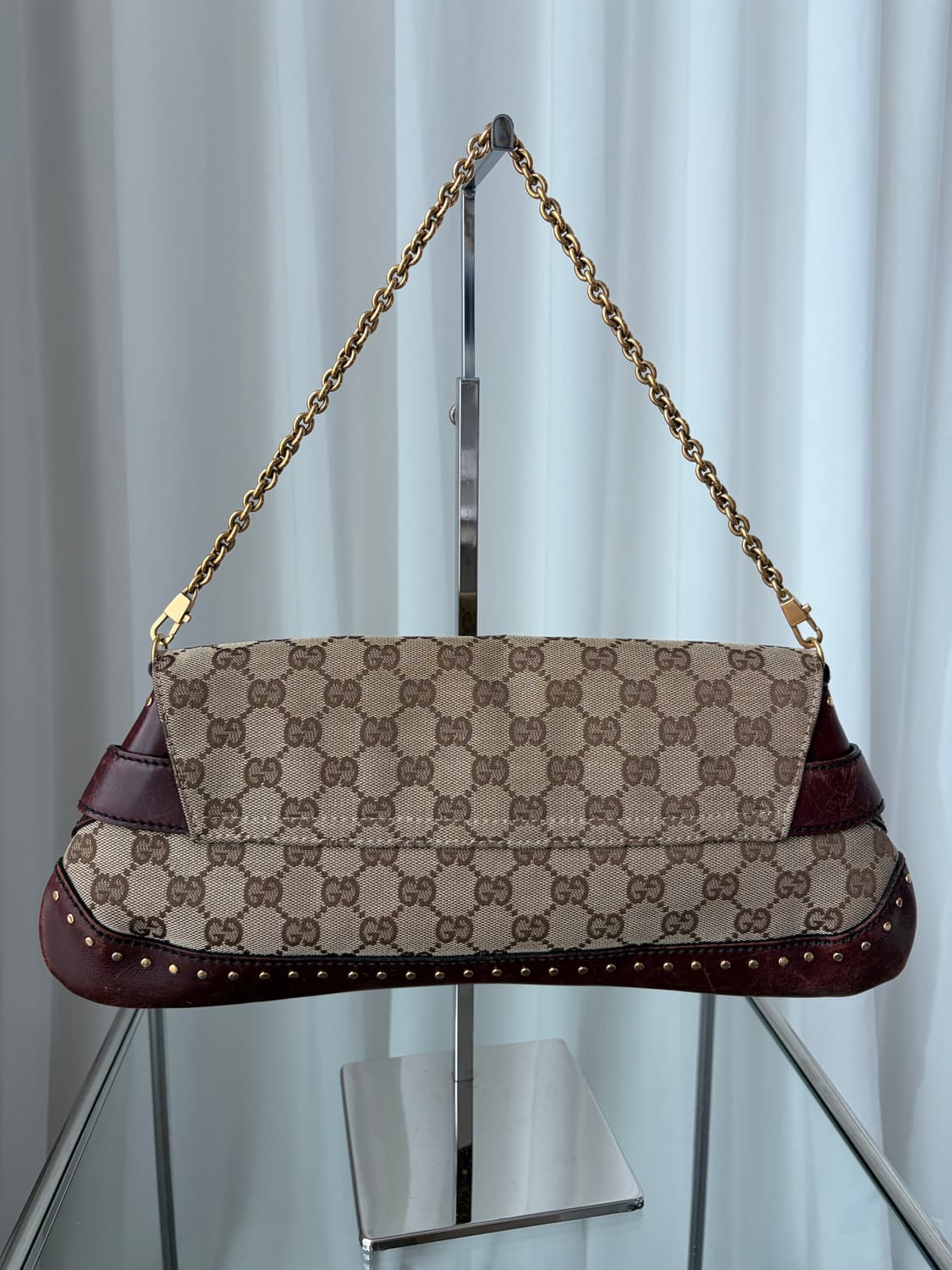 구찌 x 톰포드 F/W2003 홀스빗 스터드 체인 숄더백 상품이미지4