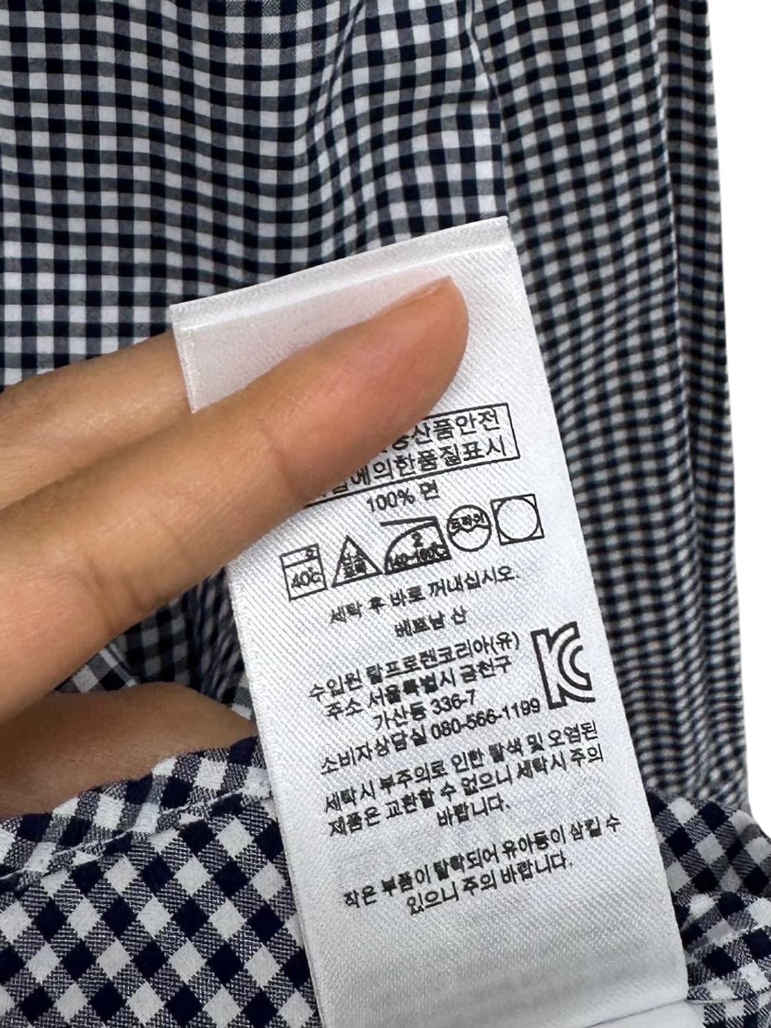 폴로 깅엄 체크셔츠 (S)  상품이미지7