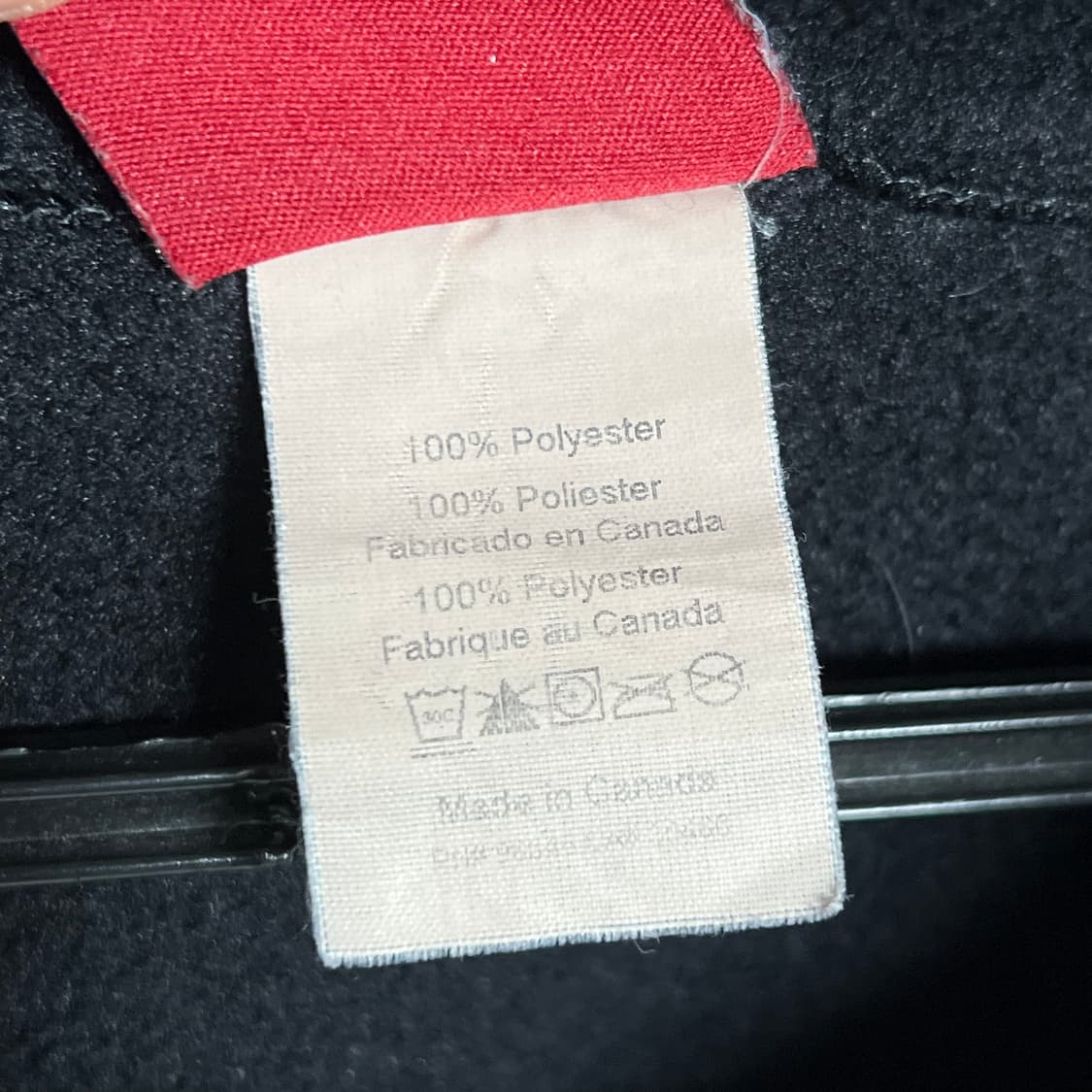 L 오클리 배색 블랙 플리스 상품이미지5