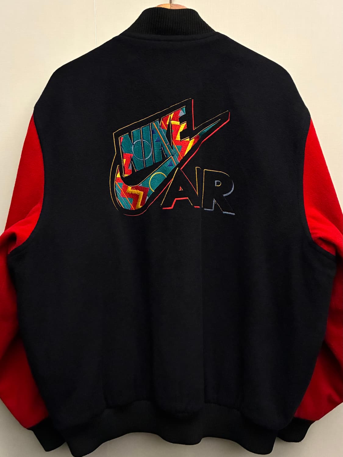 (XL)90s nike 나이키 빈티지 에어 빅로고 울 봄버 바시티자켓 상품이미지6