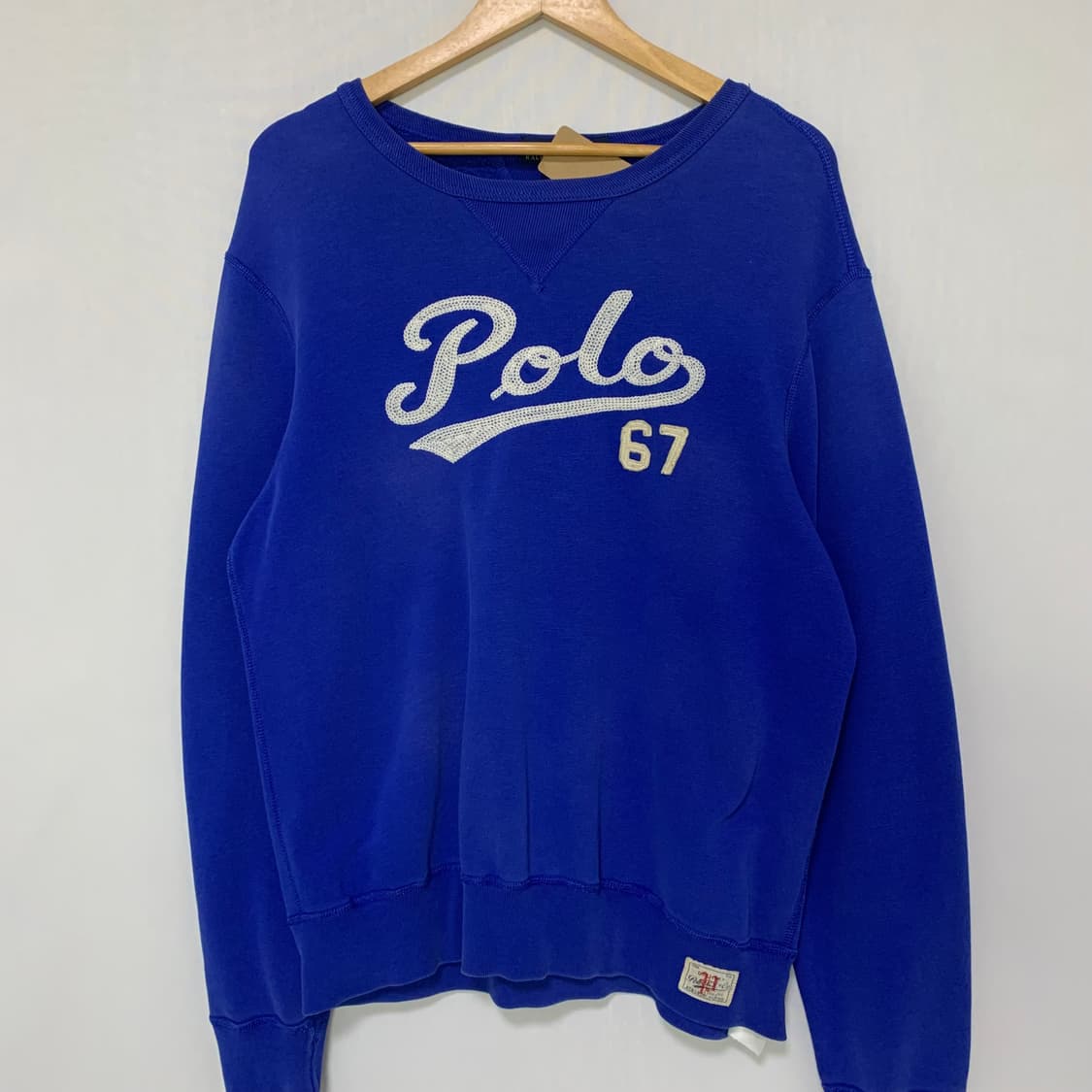 폴로 랄프로렌 빈티지 블루 맨투맨 L 상품이미지2