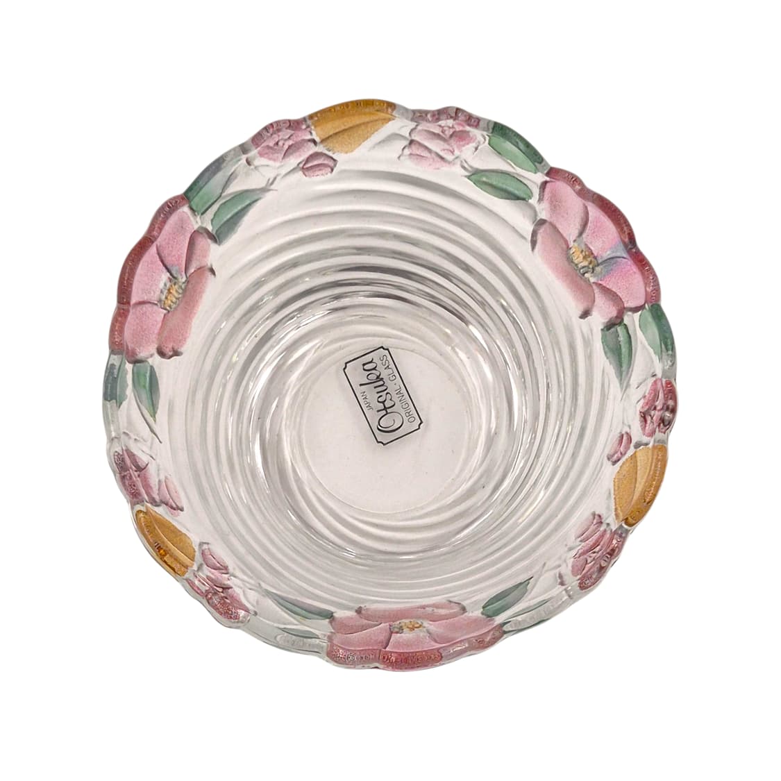 80s 오츠카 컬러 동백꽃 스윌 유리볼 1p 상품이미지4