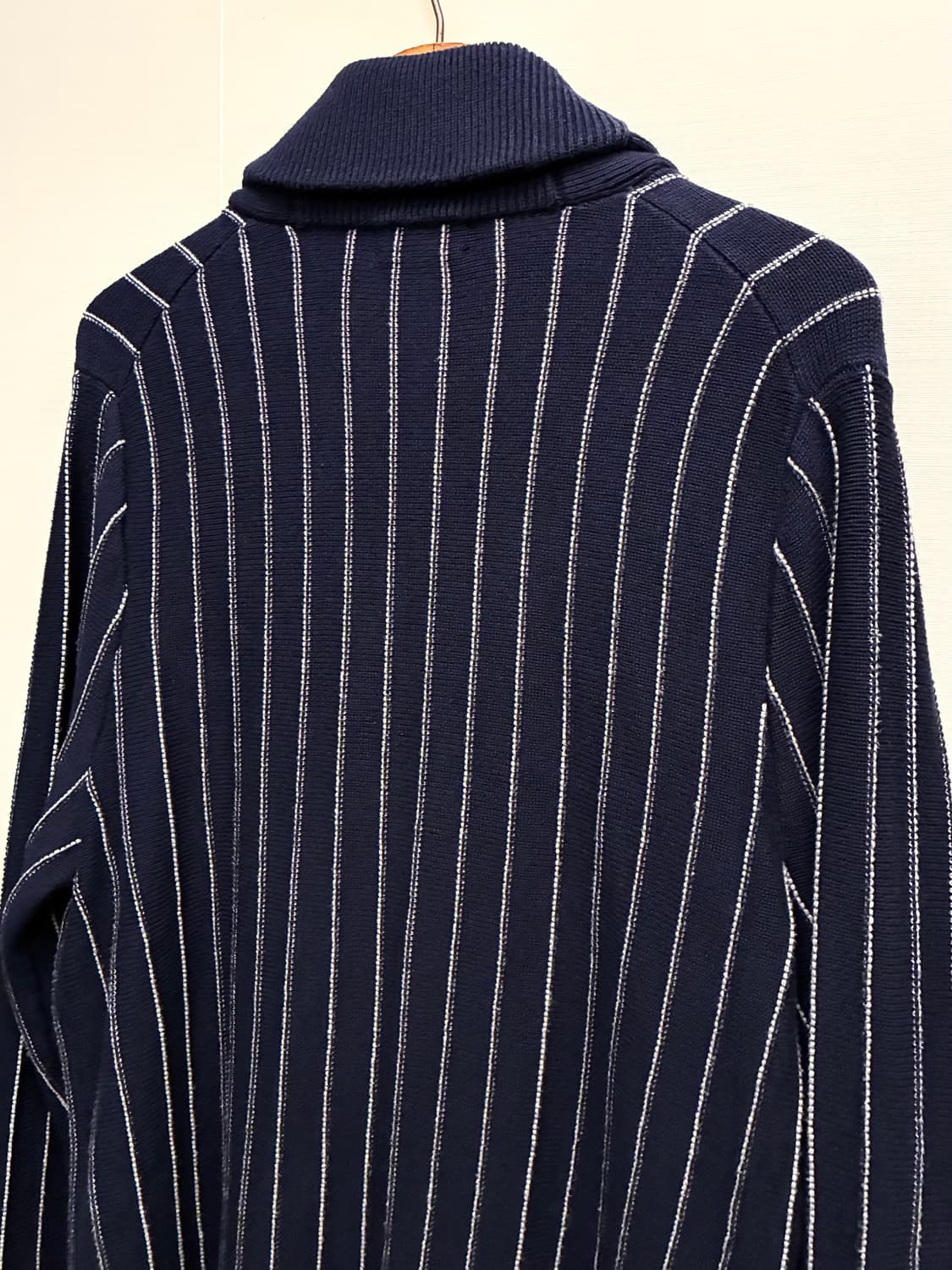 (L/103)브룩스브라더스 코튼 캐시미어 스트라이프 니트 숄가디건 상품이미지8