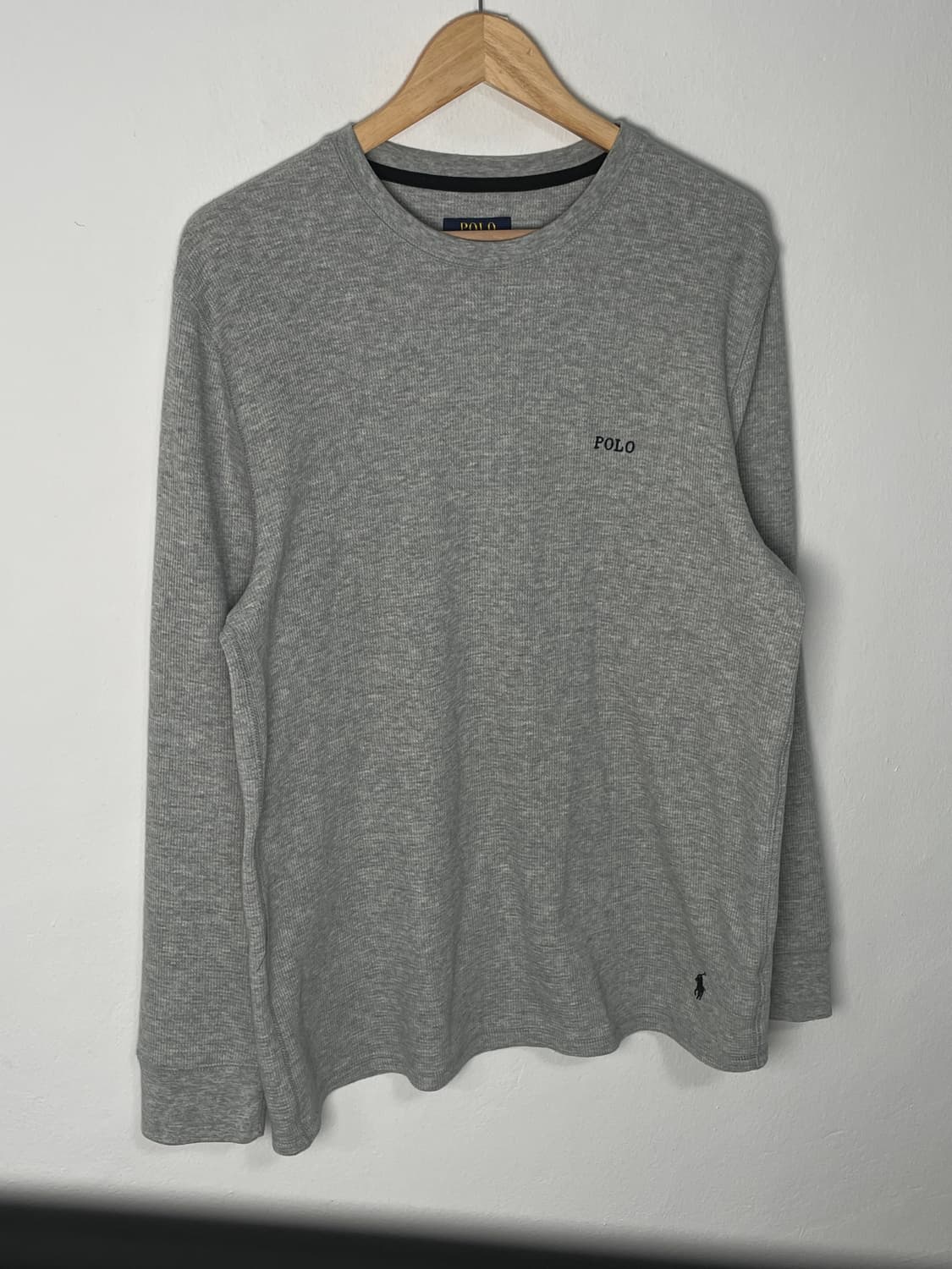 폴로 그레이 와플 니트 상품이미지2