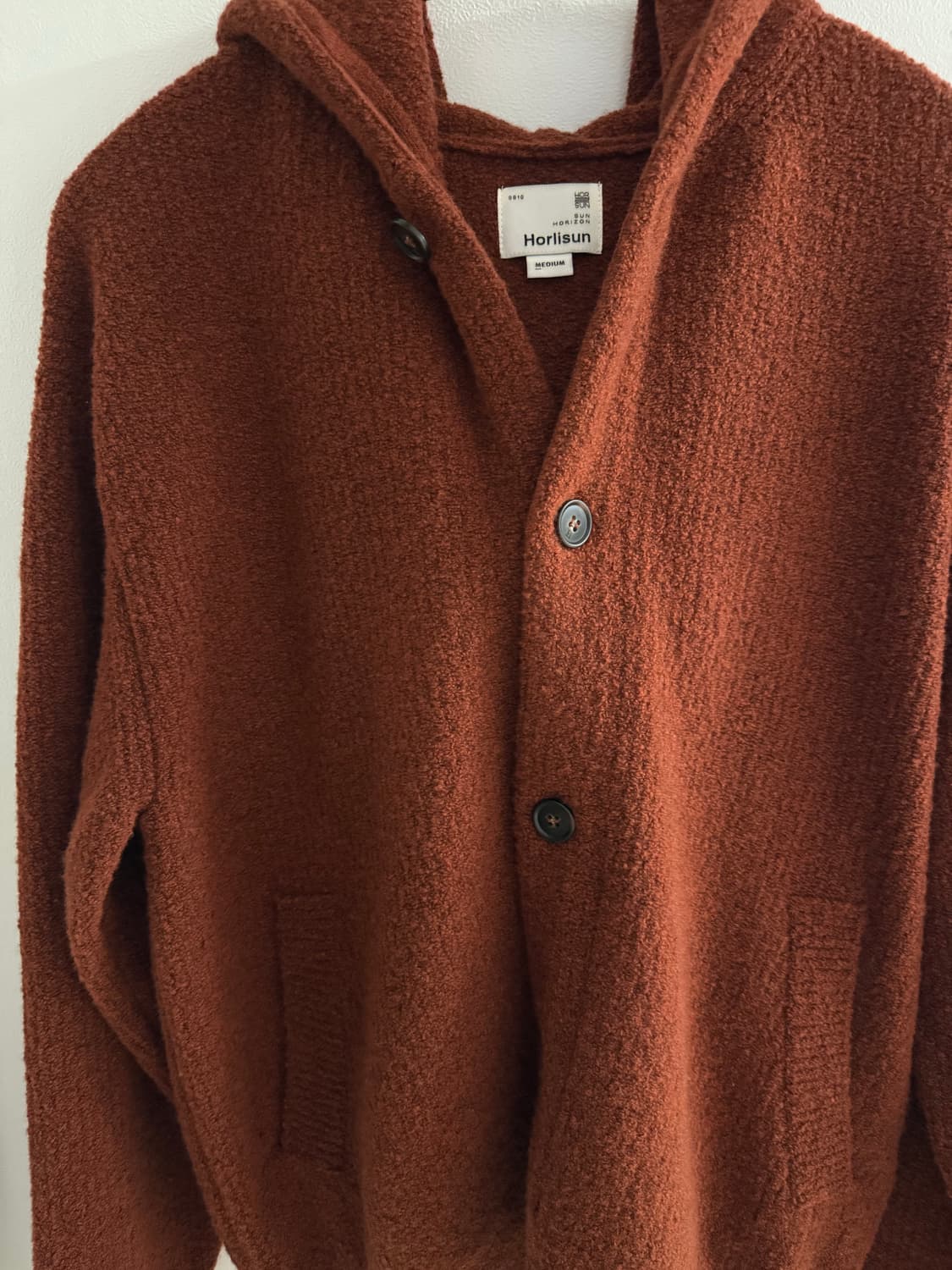 홀리선 Acorn Boucle Hoodie Knit Cardigan 상품이미지4