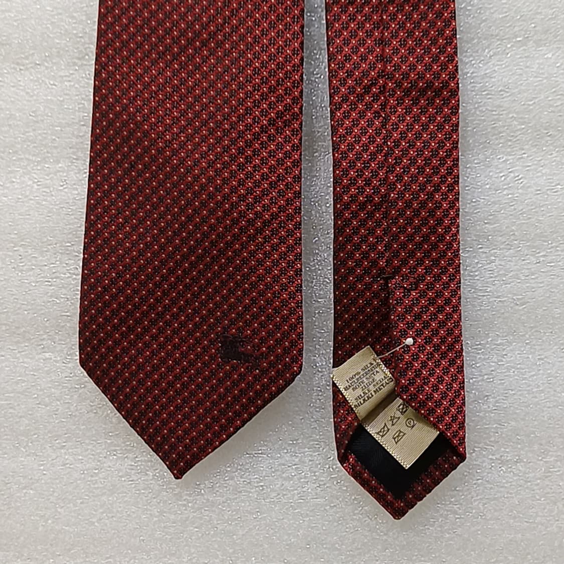이태리정품 명품 버버리 실크 넥타이 좁은폭 레드톤 훌륭 사랑봉봉 상품이미지2