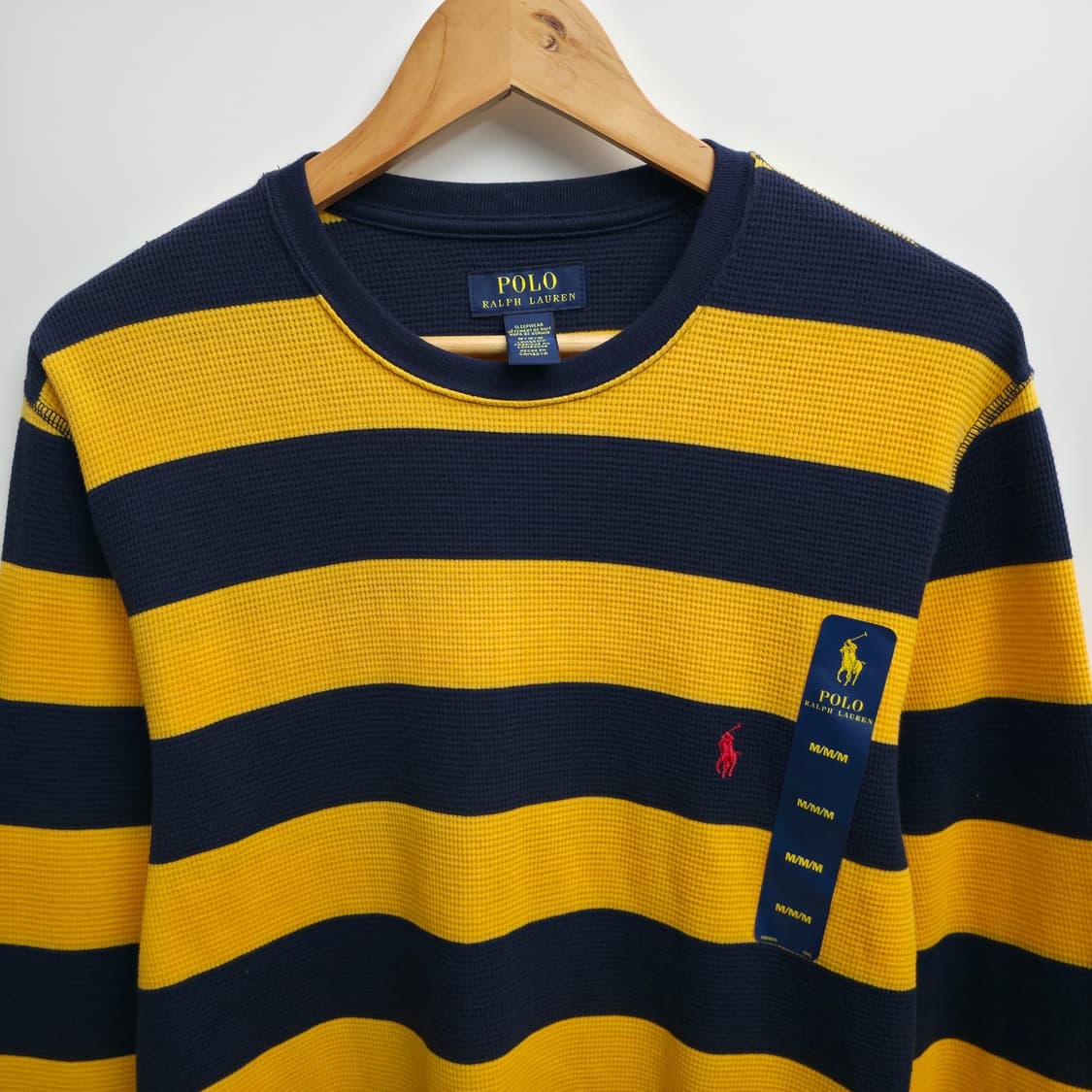 [M] 새상품 폴로 랄프로렌 스트라이프 와플티 상품이미지2