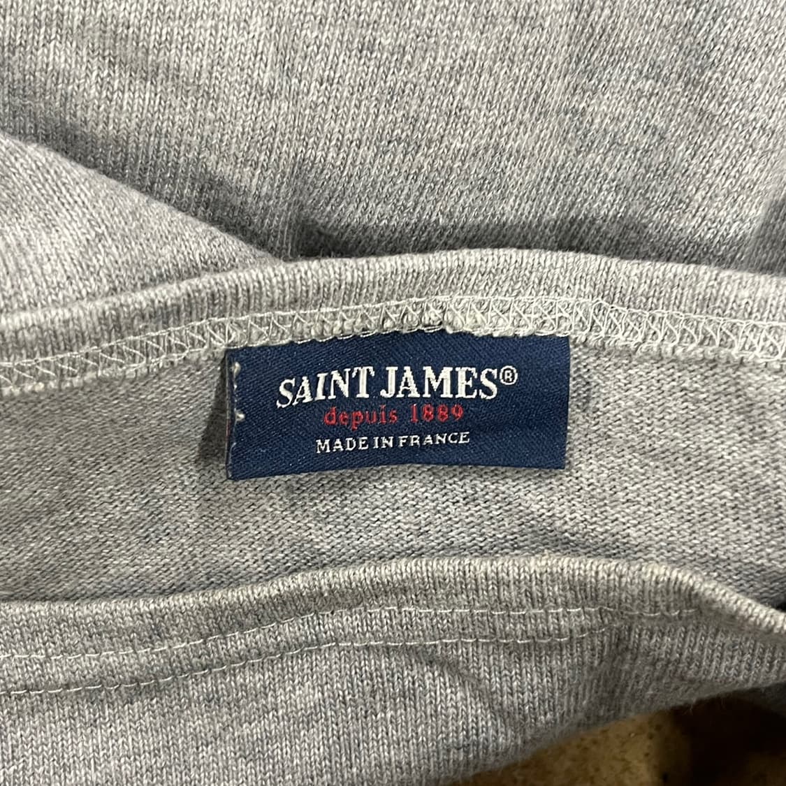 [정품] 세인트제임스 엘보우패치 긴팔티셔츠 그레이 b17 상품이미지5