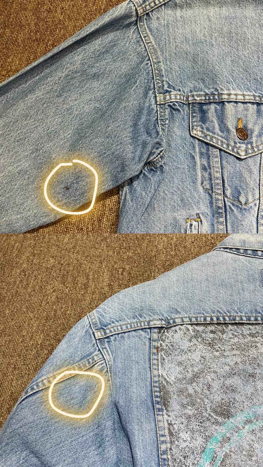 (L) 80~90s USA Levi's 리바이스 트러커 데님 자켓 상품이미지9