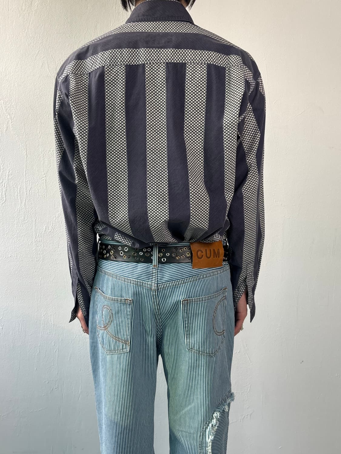 아르마니 80‘s 멀티 체크 셔츠 상품이미지4