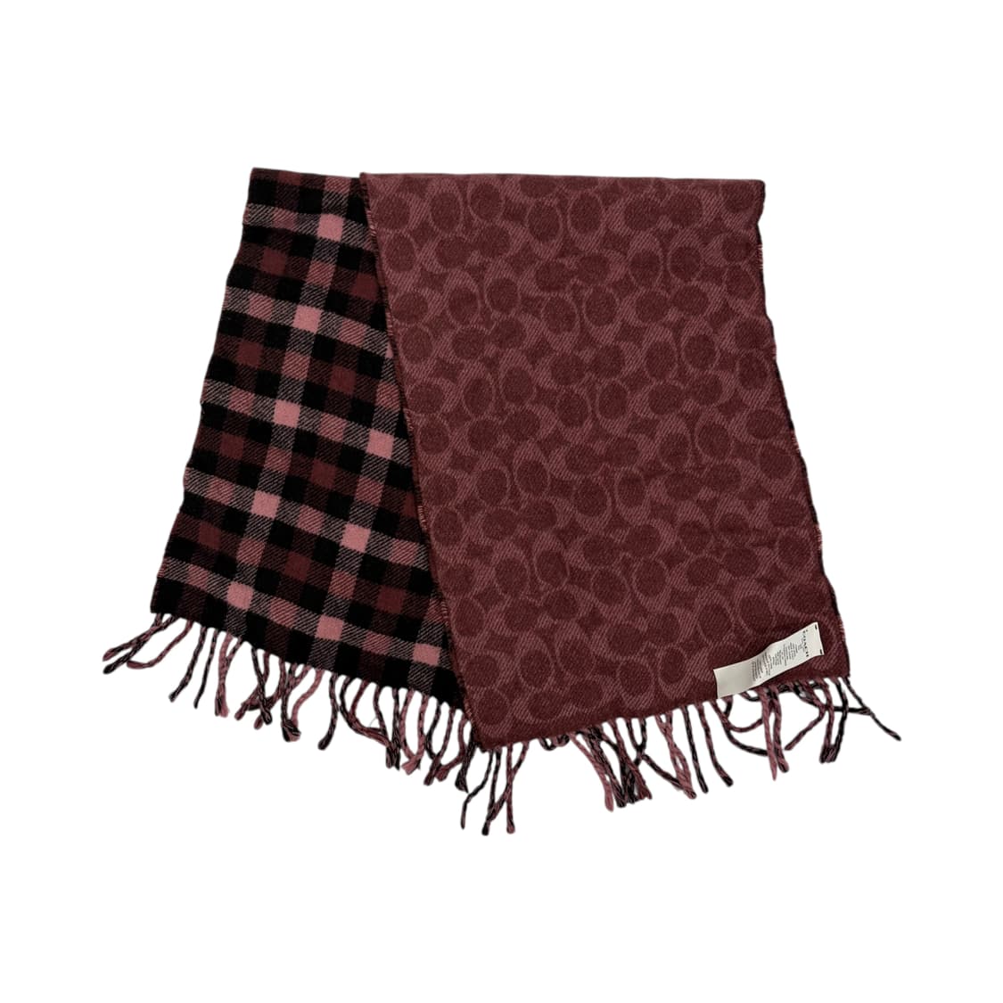 코치 양면 울 배색 시그니처 로고 머플러 상품이미지1