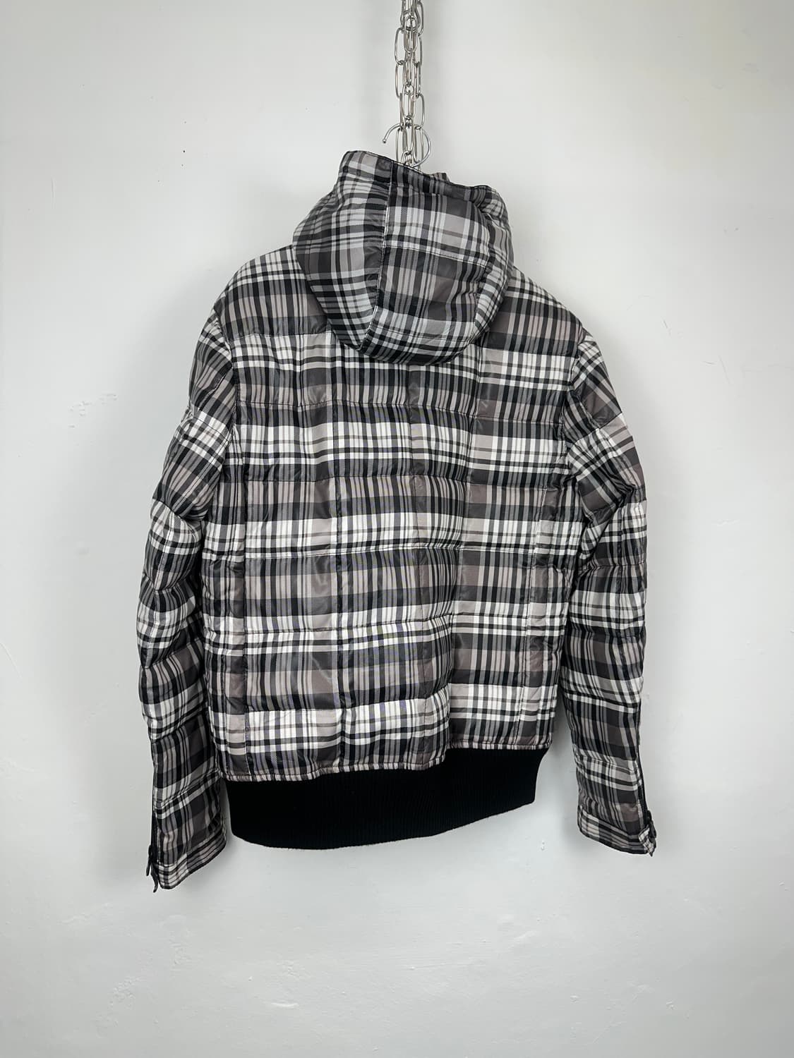 Semantic Design check pattern bomber pad 상품이미지6