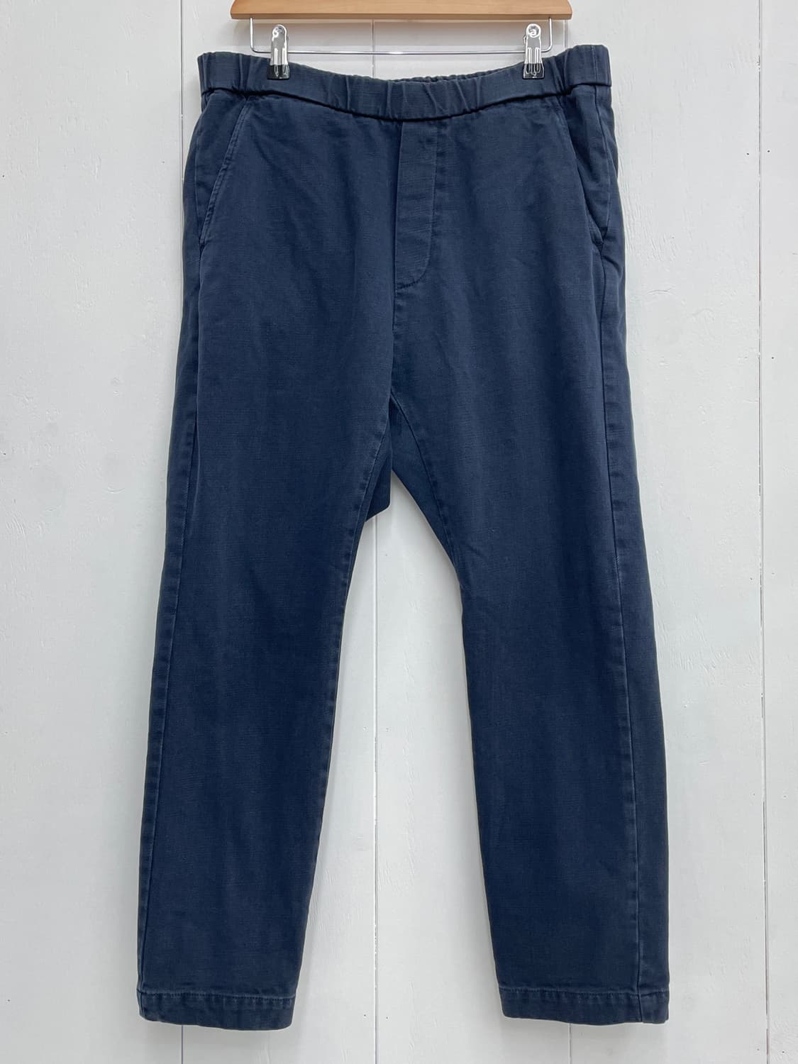 바레나 베네치아 코튼 밴딩 팬츠 네이비 상품이미지2