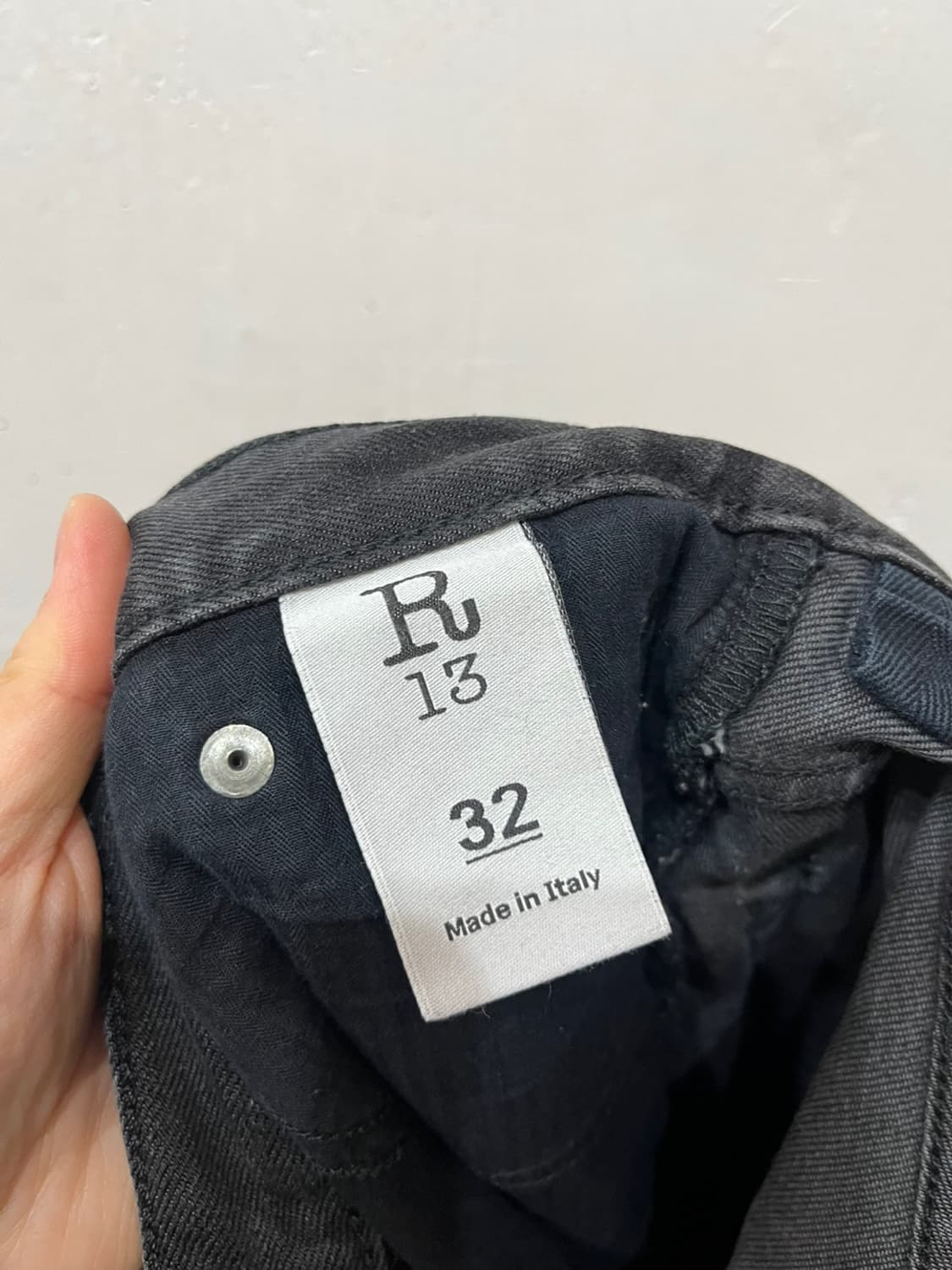 R13 알써틴 로우 스키니 데님팬츠 Made in ITALY 32 상품이미지10