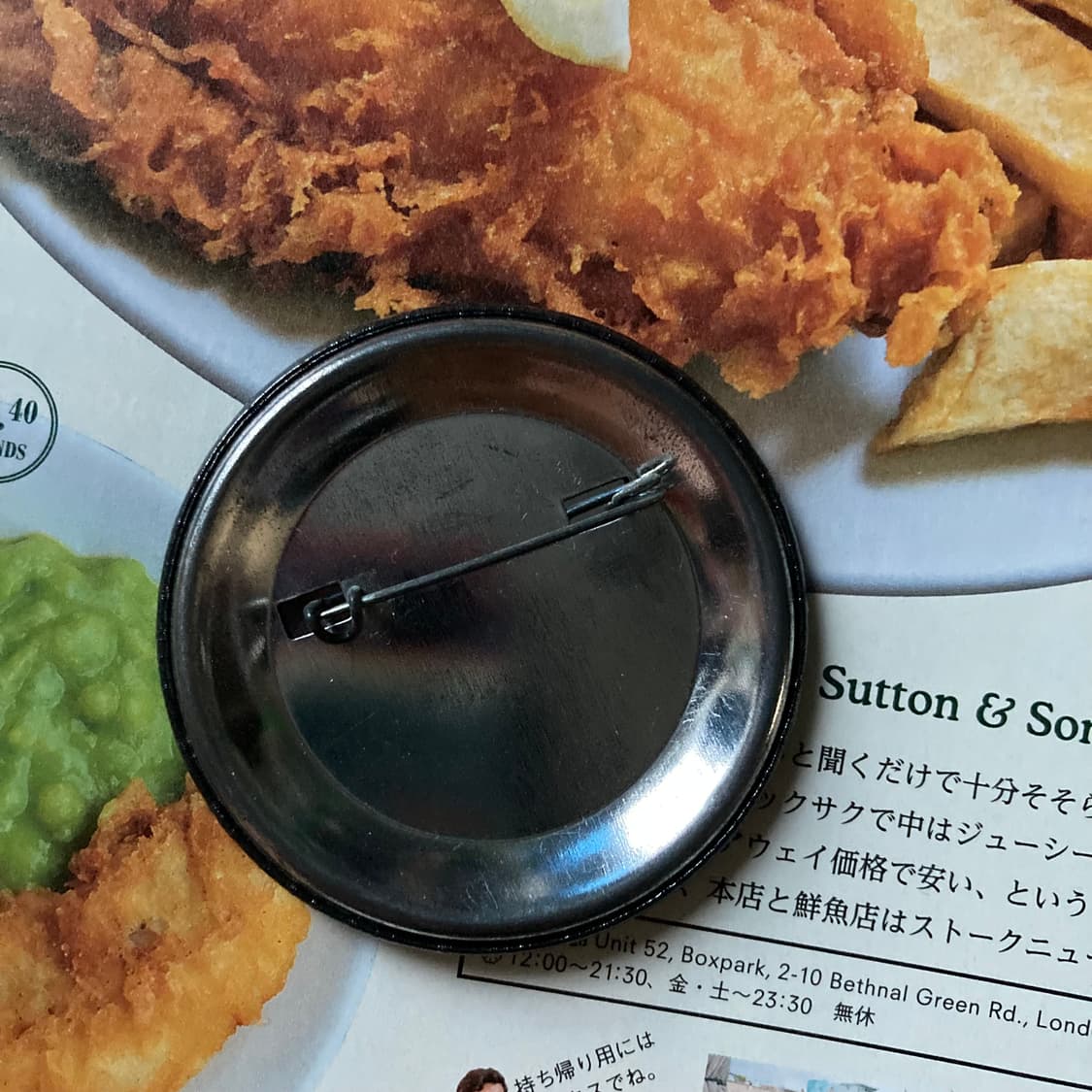 빈티지 레드 하트 프린팅 핀 버튼 뱃지 브로치 악세사리 상품이미지2