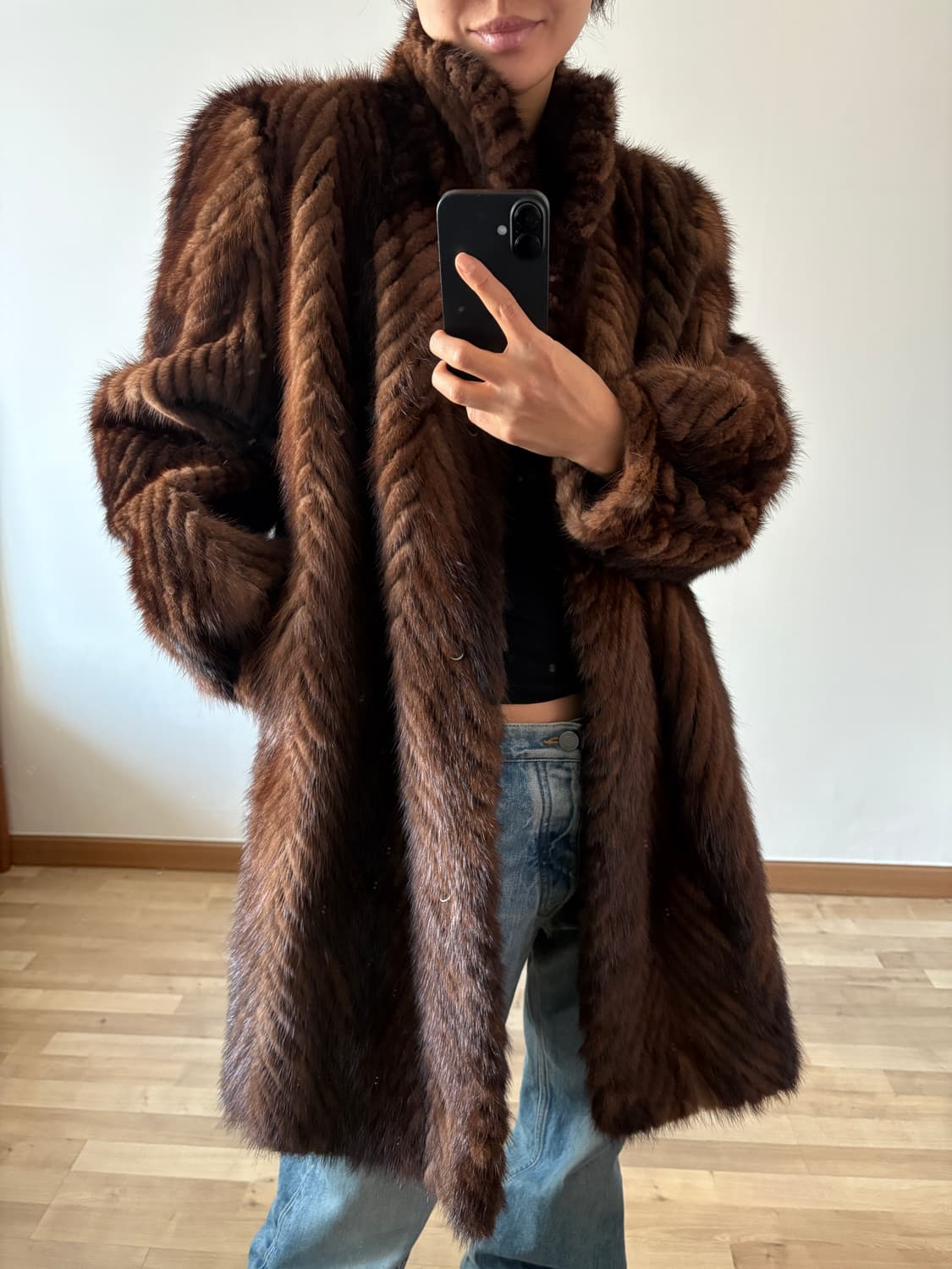 리얼 밍크 퍼코트 상품이미지1