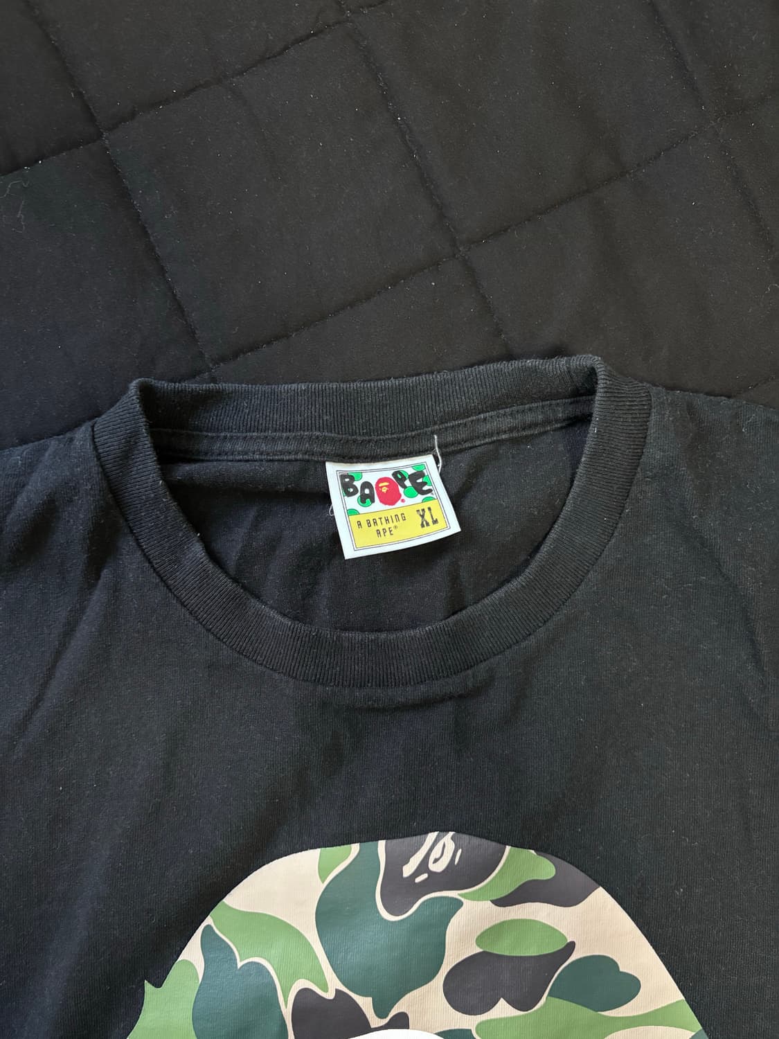 베이프 재팬 빅 에이프 헤드 시티 티셔츠 블랙 XL 상품이미지3