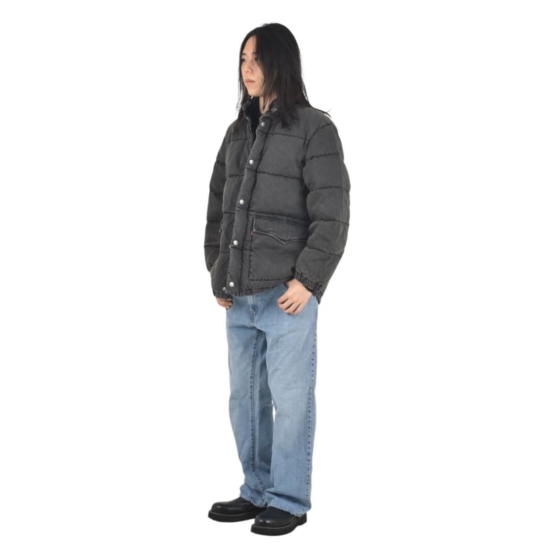 리바이스 다운 패딩 덕다운 자켓 S N0649 상품이미지2