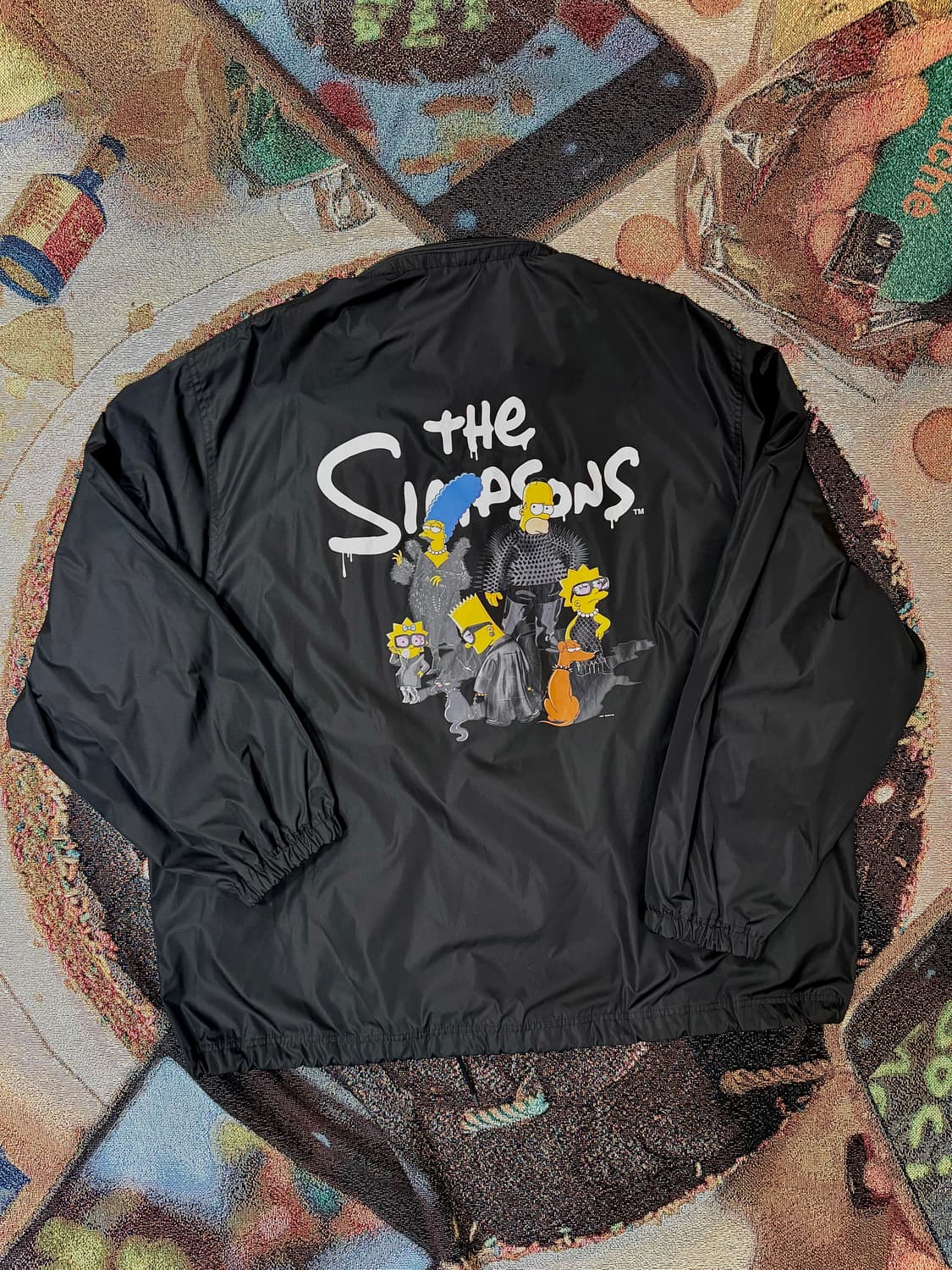 (백화점판) 발렌시아가 오버사이즈 심슨 콜라보 나일론 레인자켓 상품이미지1