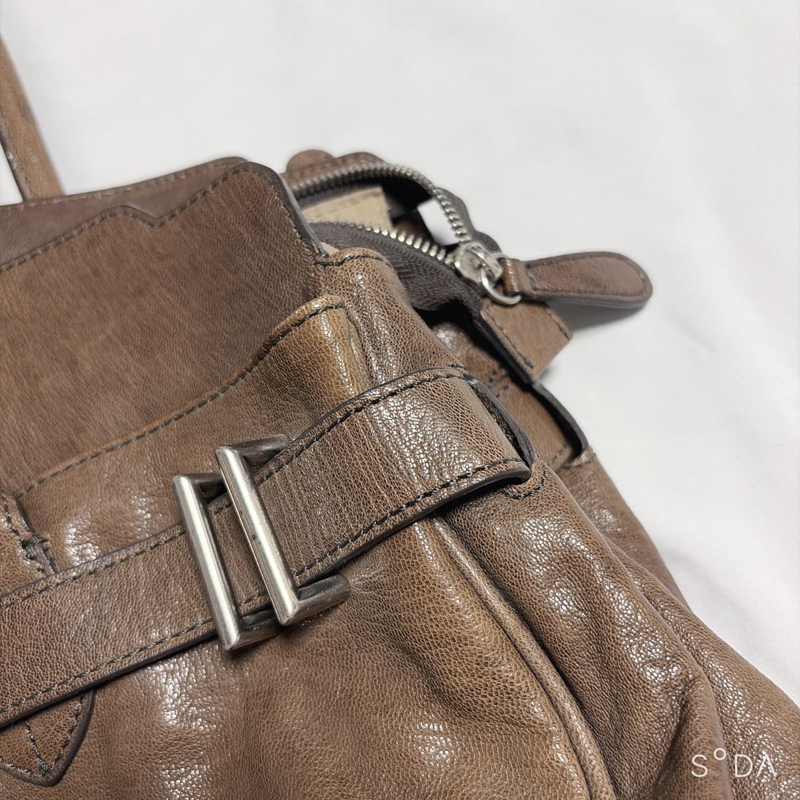 TIME 타임 브라운 숄더백 상품이미지5