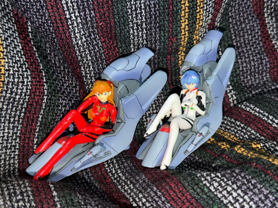 [에반게리온] 레이,아스카 엔트리플러그 시트 포즈 피규어 세트 상품이미지1