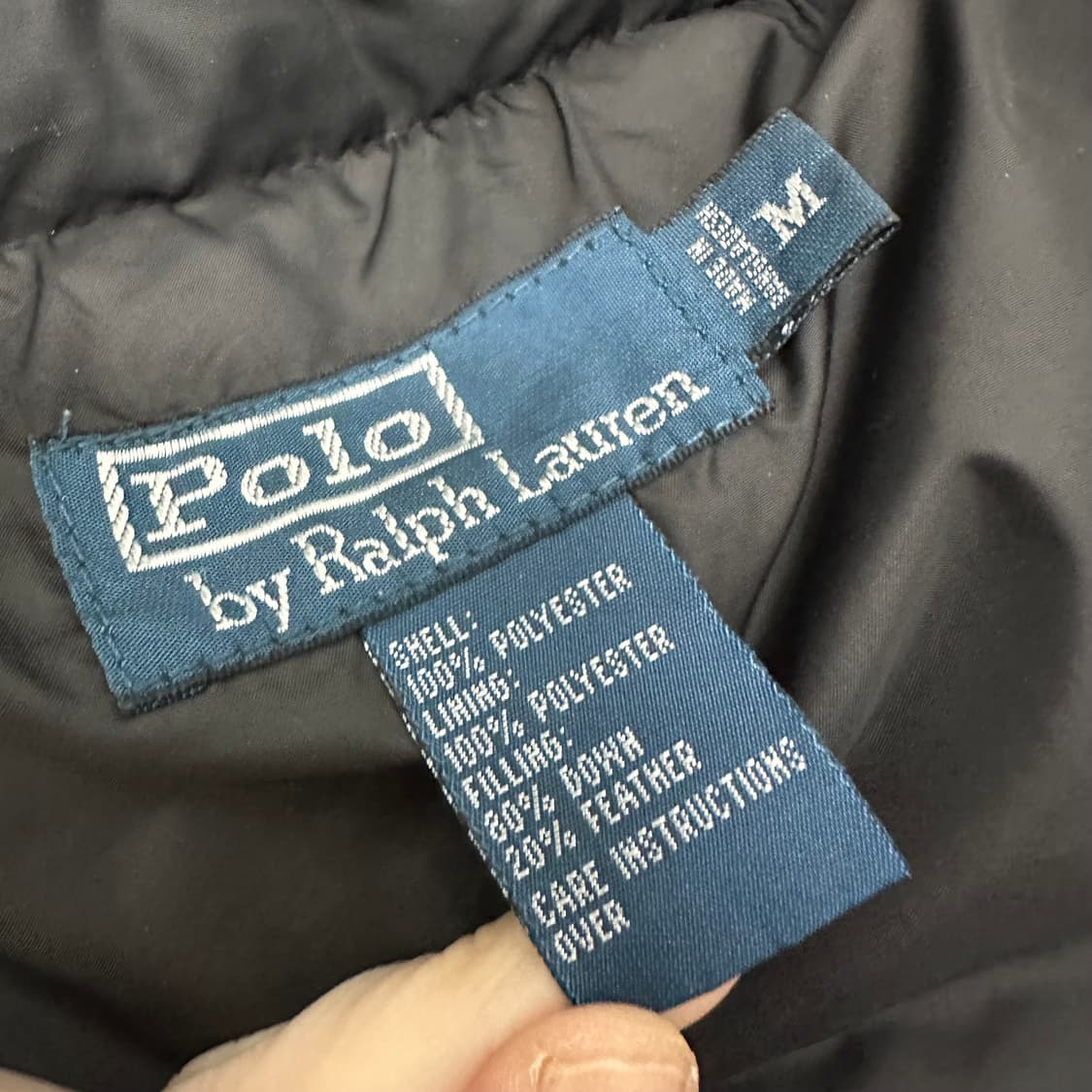 POLO 폴로 랄프로렌 다운 푸퍼 패딩 점퍼 블랙 M 상품이미지7