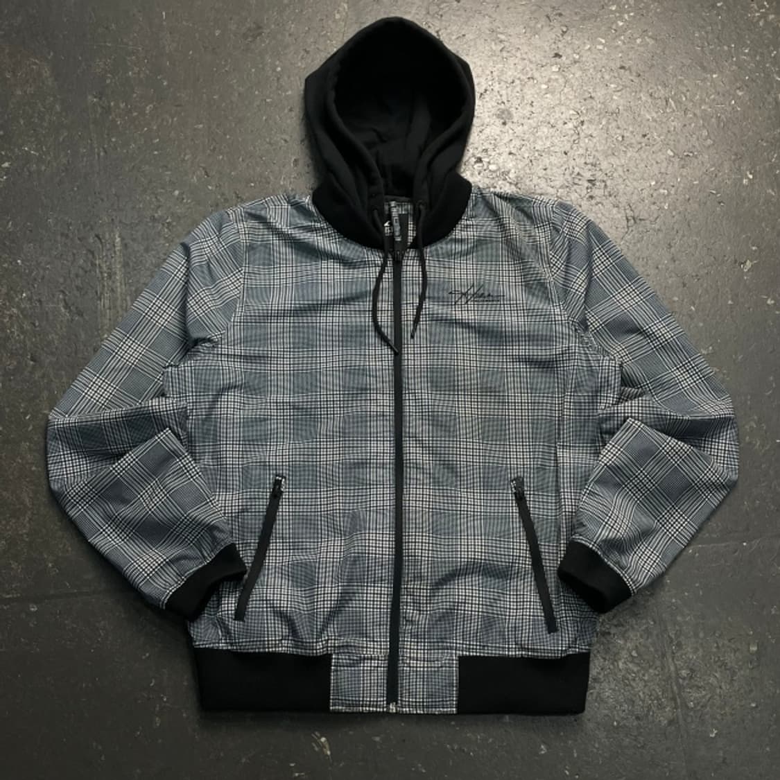 100 홀리스터 글렌체크 봄버 자켓  상품이미지1