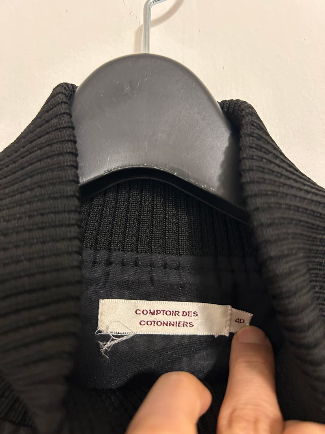 Comptoir des Cotonniers 블랙 가죽 집업 재킷 M(W) 상품이미지3