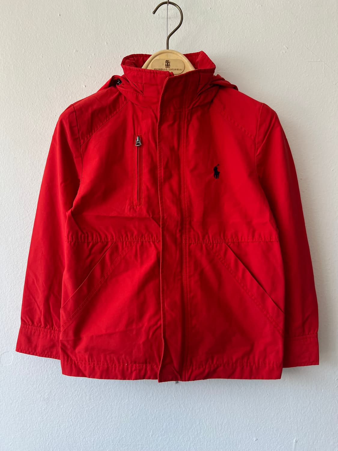 폴로랄프로렌 키즈 레드 후드집업점퍼 바람막이점퍼 상품이미지2