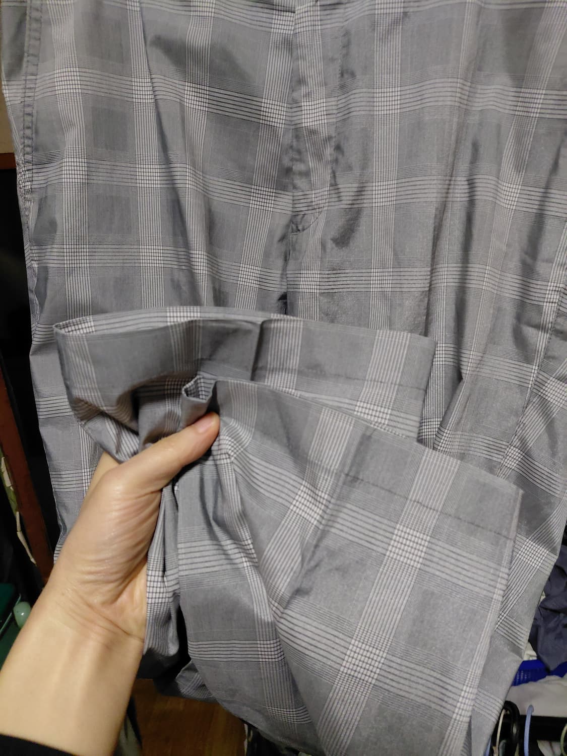 [팬텀]여름용 체크바지 35(허리둘레88센티)사이즈 상품이미지8