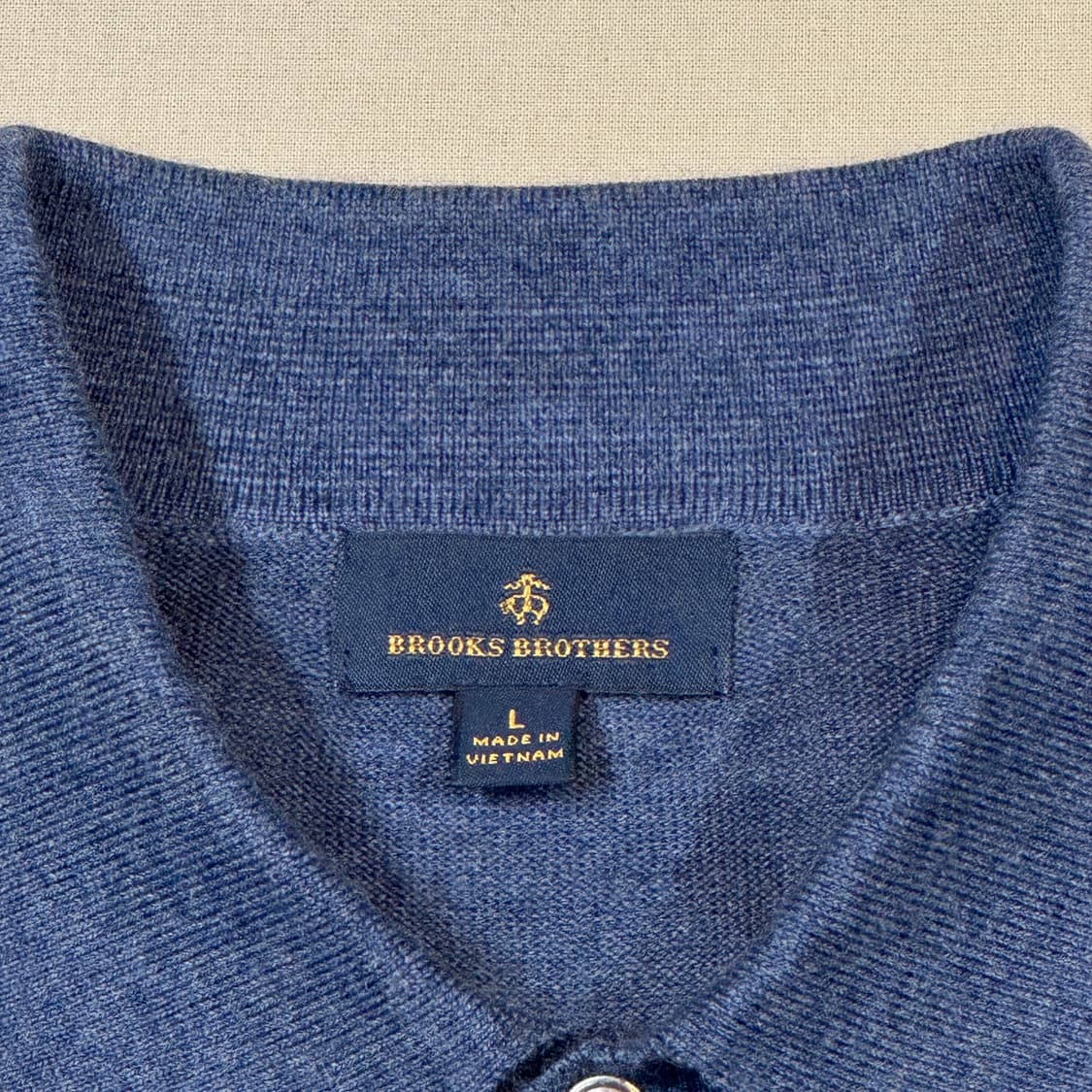 L) 브룩스브라더스 메리노울 카라 니트 상품이미지5