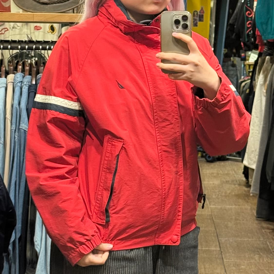 [HI] 노티카 바람막이 레드 상품이미지3