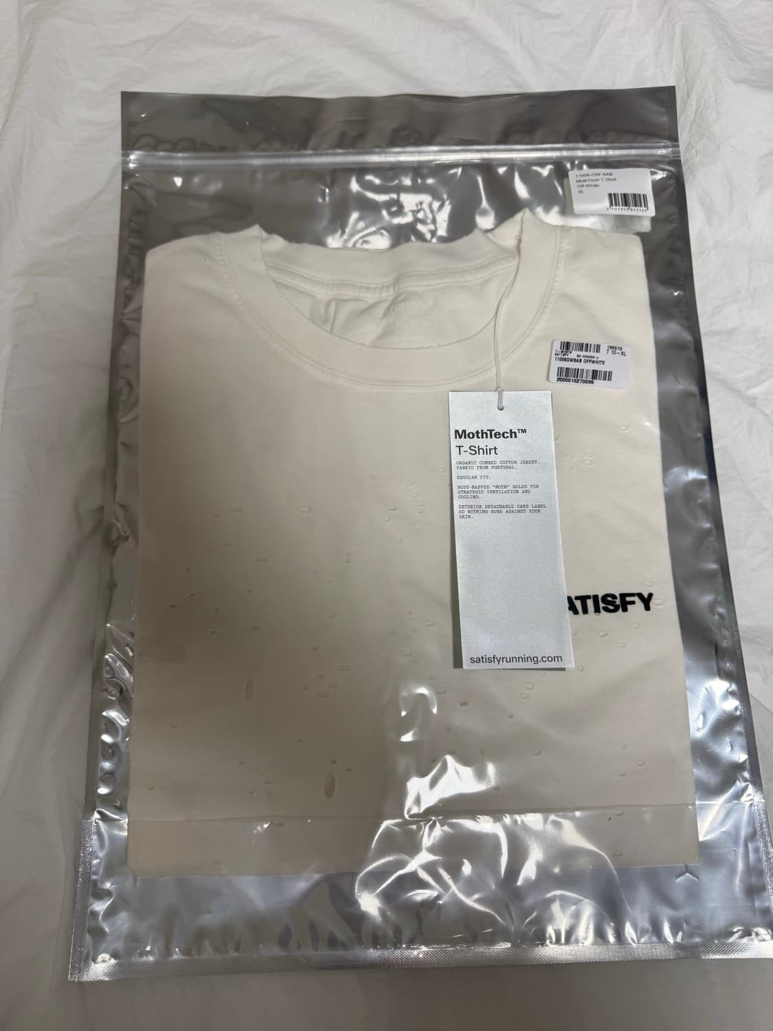 새티스파이 satisfy 모스테크 오프화이트  XL (새상품) 상품이미지2