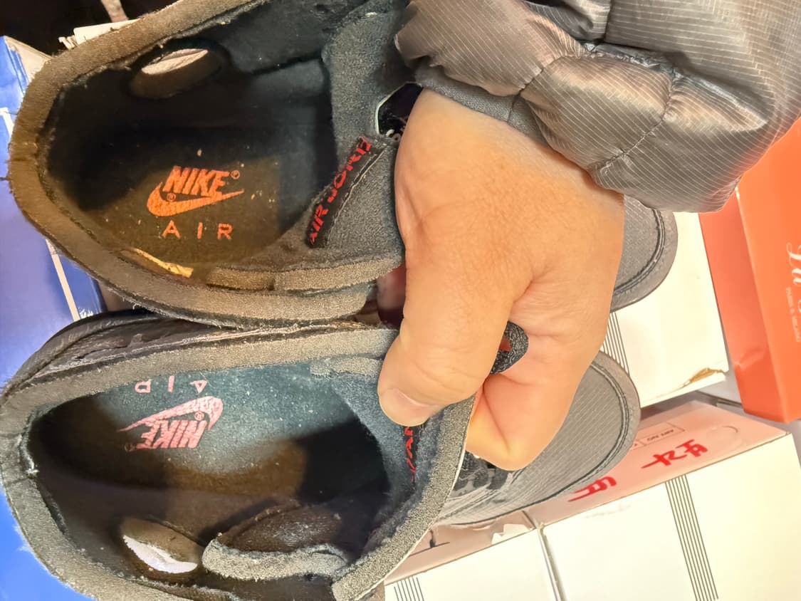 (290) 나이키 오프화이트 조던5 블랙 모슬린 상품이미지6