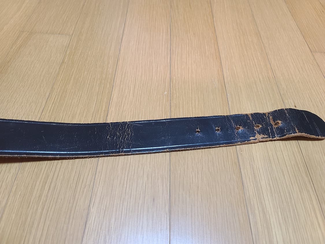 빈티지 사각버클 가죽 벨트 상품이미지4