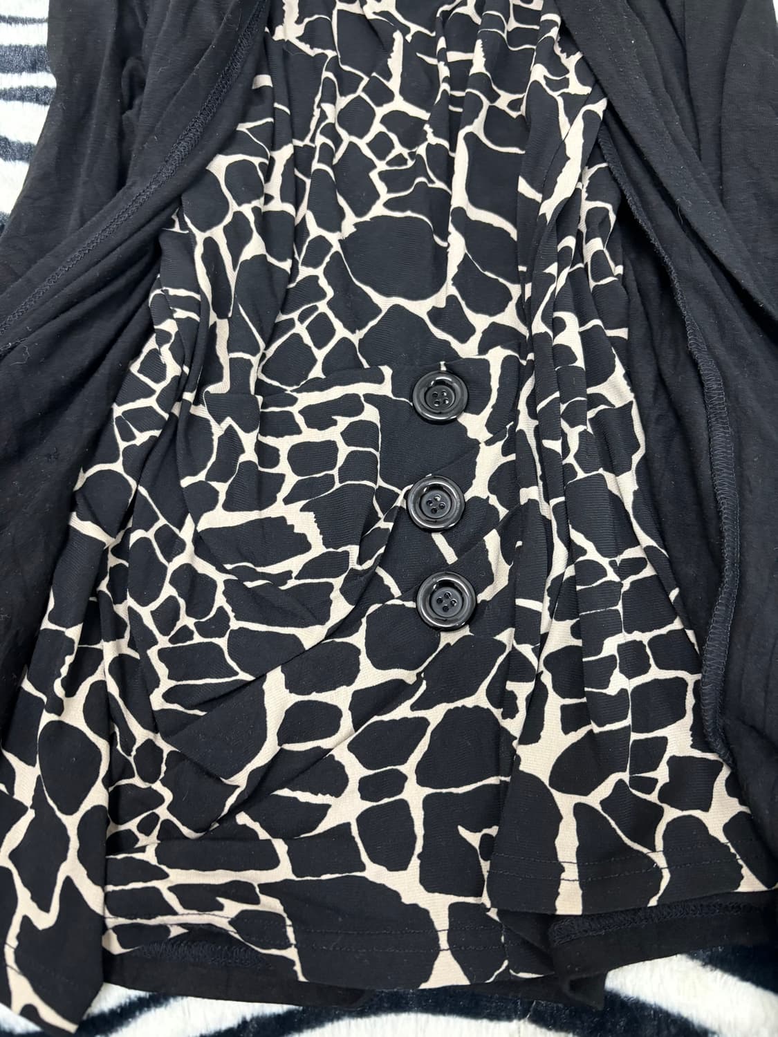 [VKEI]Rare Design Black Layered Sleeve 상품이미지4