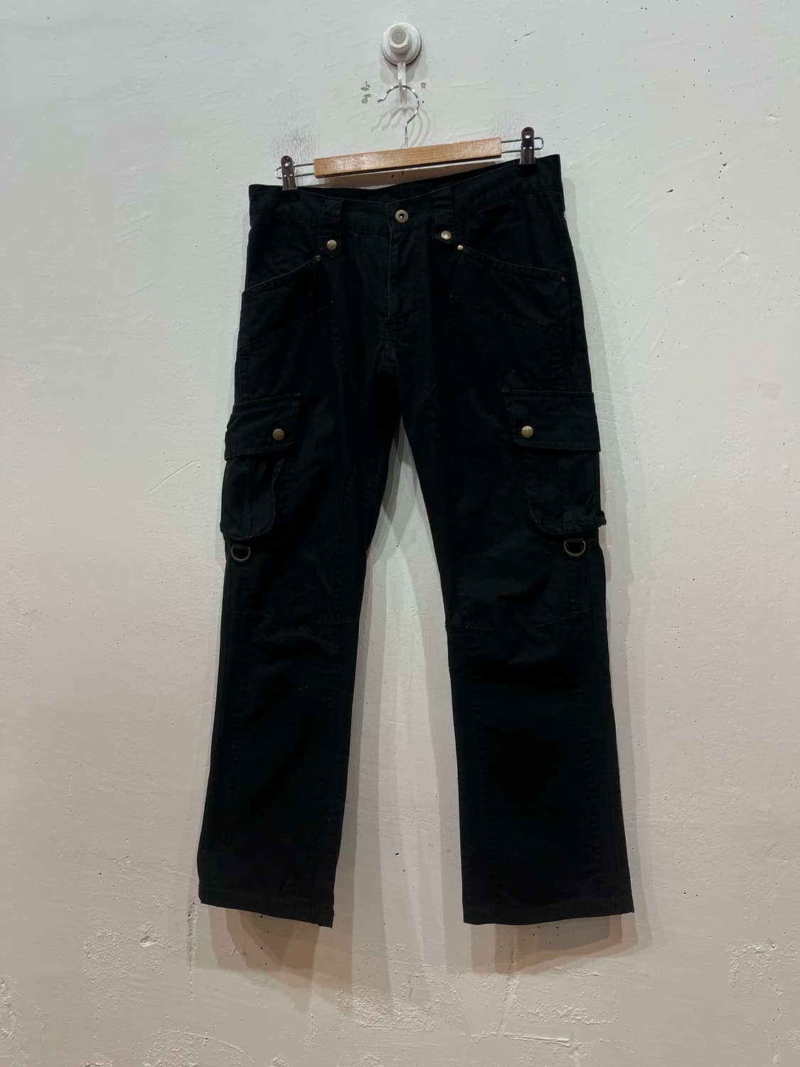 TETE HOMME 테테옴므 밀리터리 카고팬츠 블랙 상품이미지1