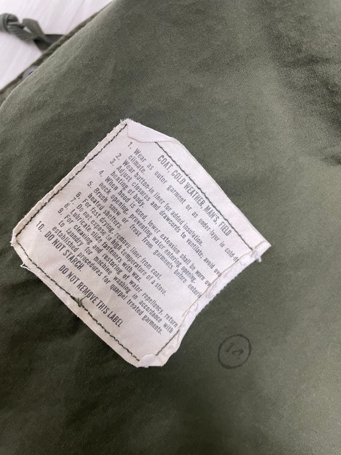 m65og 필드자켓 스몰 레귤러 상품이미지6