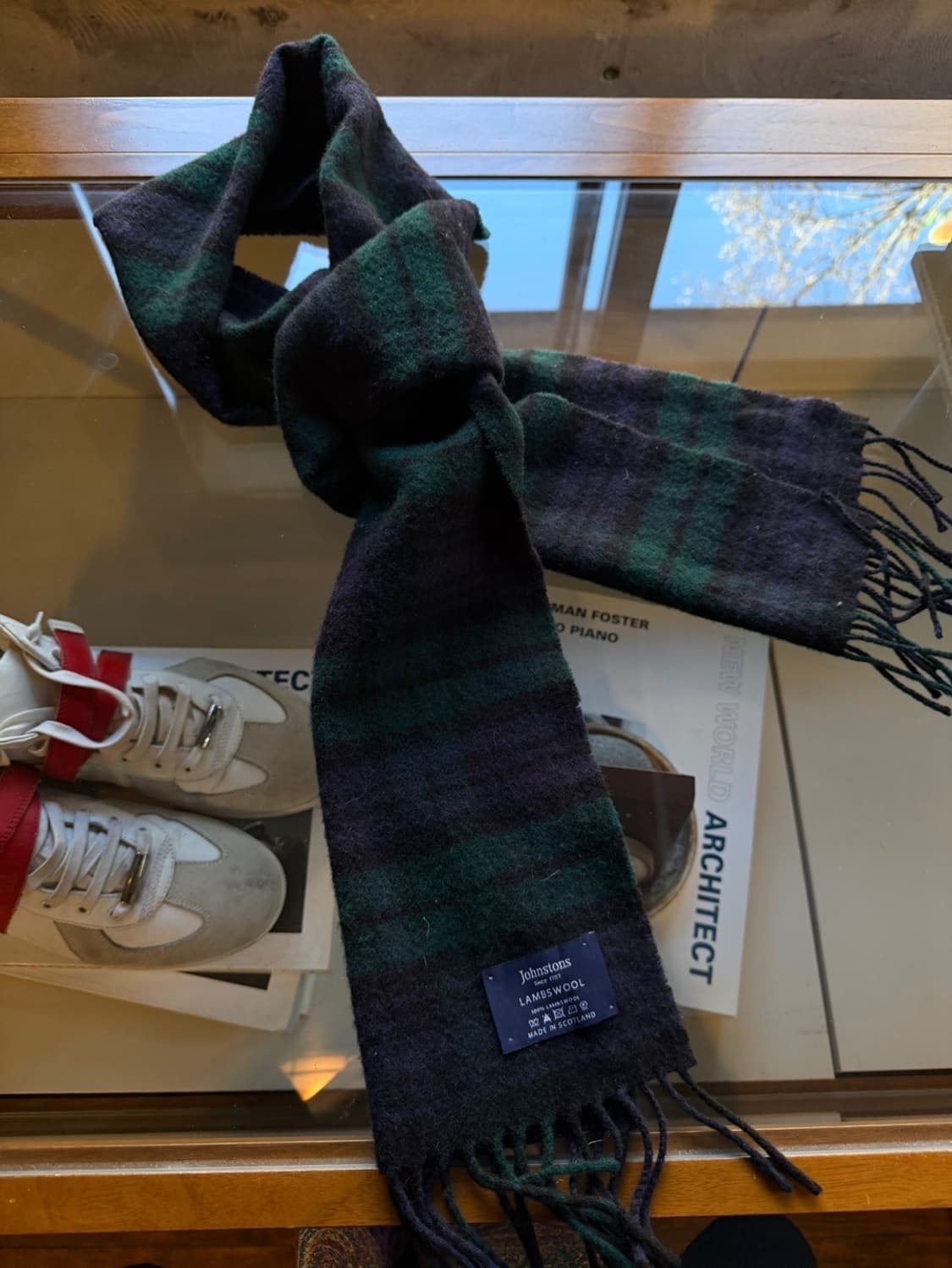 존스톤스 블랙와치 램스울 머플러 상품이미지1