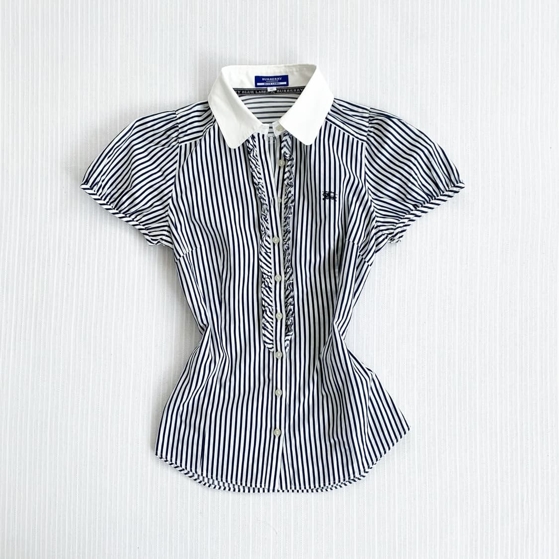 Burberry ♥ 버버리 네이비 스트라이프 공주핏 블라우스 상품이미지1